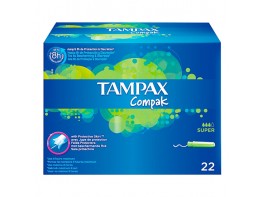 Imagen del producto Tampax tampones compak super 22und