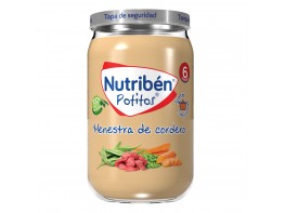 Imagen del producto Nutribén Potito recetas tradiconales menestra de cordero 235gr