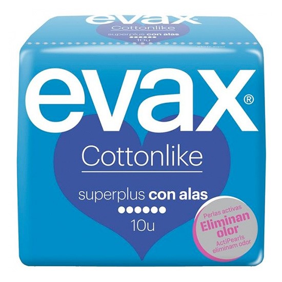 Imagen de Evax compresas cottonlike super plus alas 10