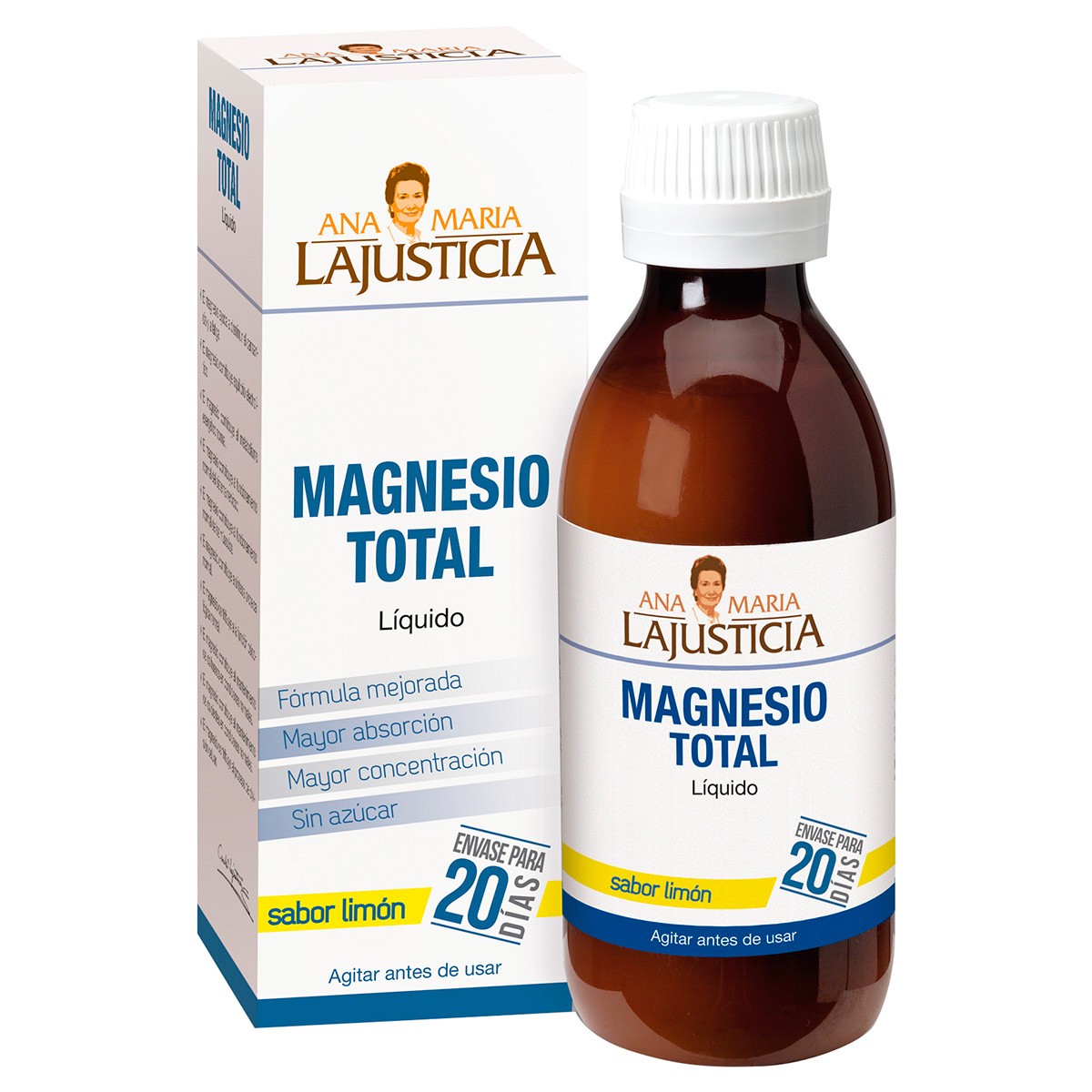 Imagen de MAGNESIO TOTAL 200ML LIMON    LAJUSTICIA