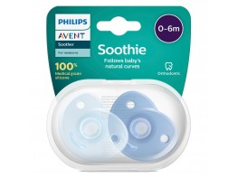 Avent chupete soothies silicona 0-6 meses niño